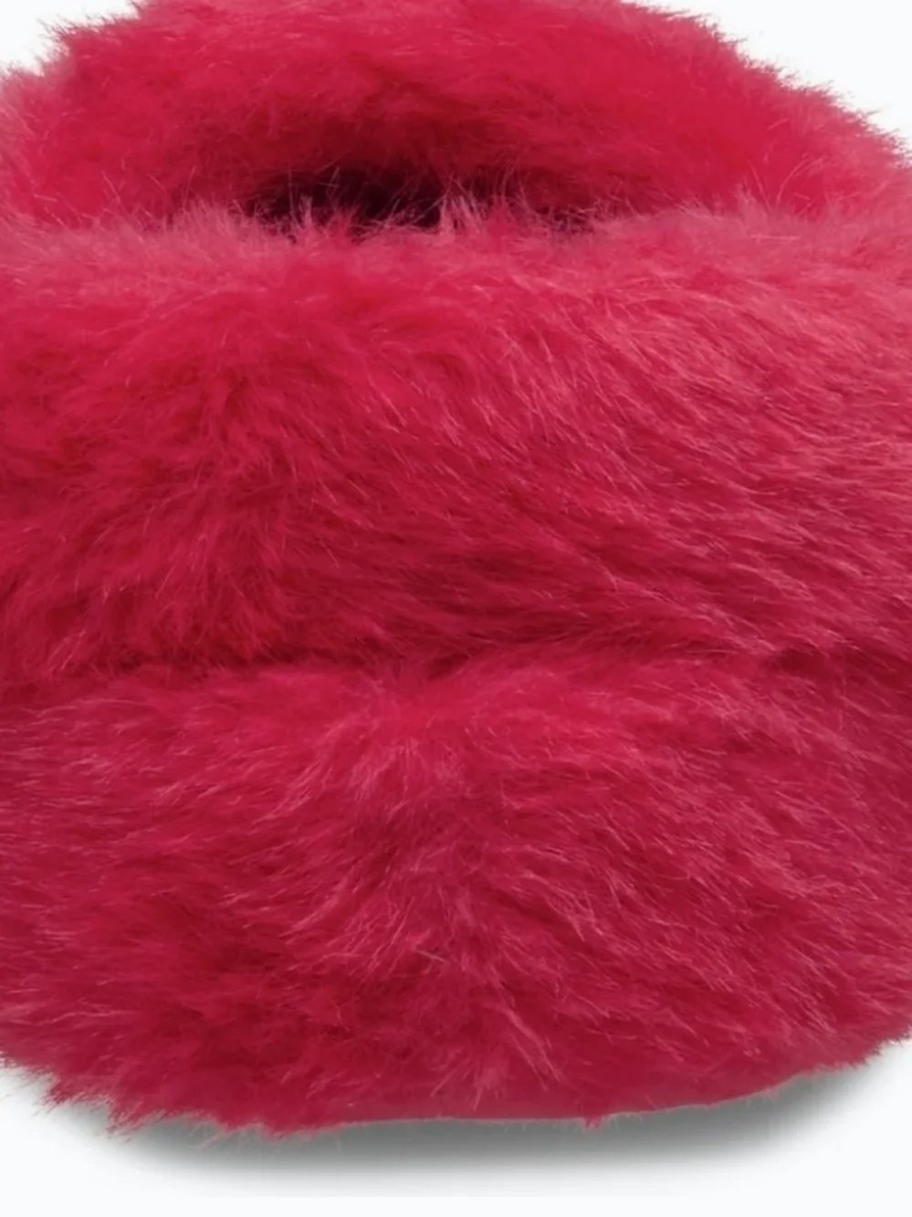 CROCS Adult Fuzzy Slip-On Warmers in Bright Pink